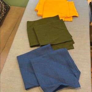 Set of Colorful Linen Cloth Napkins 6
